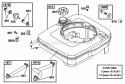 Fuel Tank Grp Diagram and Parts List for 12T702-0613-99  Briggs and Stratton Engine